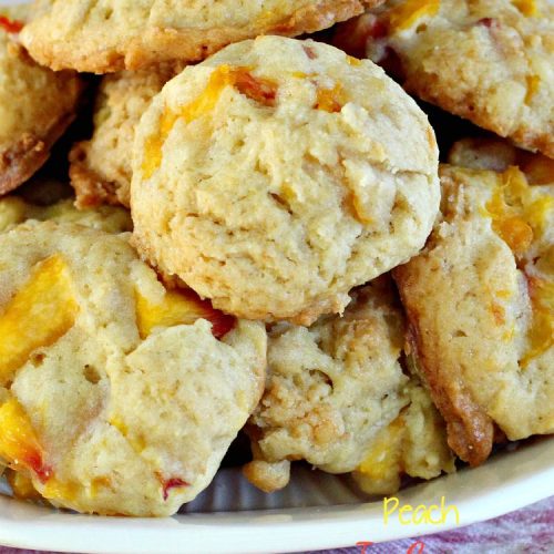 Peach Ice Cream Cookies | Can't Stay Out of the Kitchen