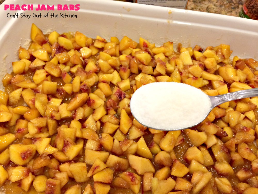 Peach Jam Bars Can't Stay Out of the Kitchen