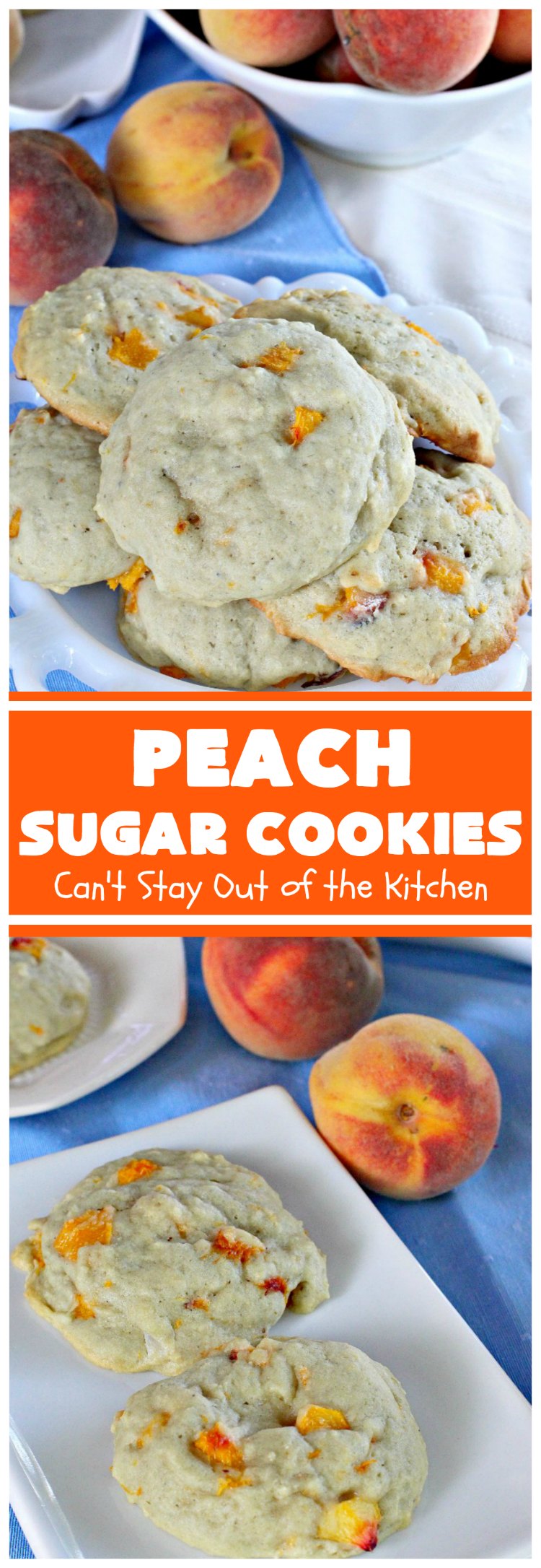 Peach Sugar Cookies | Can't Stay Out of the KitchenPeach Sugar Cookies | Can't Stay Out of the Kitchen