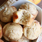 Peach White Chocolate Muffins | Can't Stay Out of the Kitchen | these delectable #muffins are "knock-your-socks-off" good! Every bite is filled with fresh #peaches, #WhiteChocolateChips, #bananas, #applesauce, #cinnamon & #nutmeg. #Chocolate & #FreshPeaches go so well together. Excellent option for #breakfast or #brunch #menus. #holiday #HolidayBreakfast #PeachWhiteChocolateMuffins