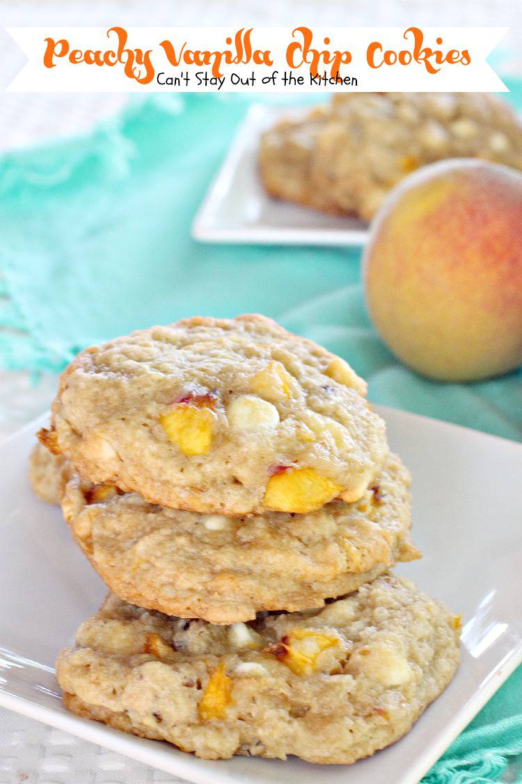 Peachy Vanilla Chip Cookies – IMG_2534 – Can't Stay Out of the Kitchen