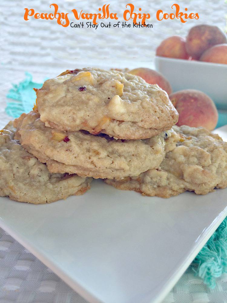 Peachy Vanilla Chip Cookies – IMG_8681 – Can't Stay Out of the Kitchen