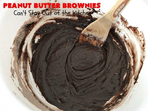 Peanut Butter Brownies – Can't Stay Out of the Kitchen