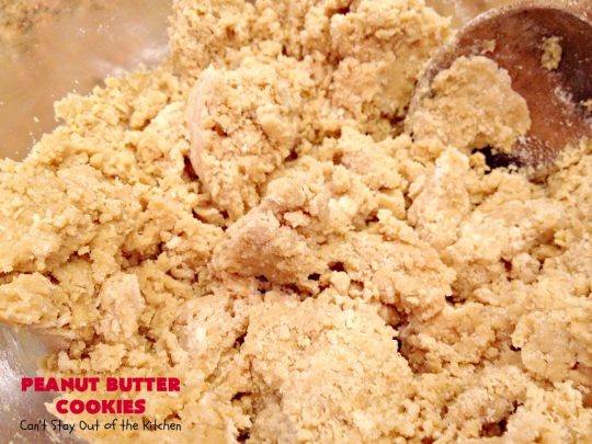 Peanut Butter Cookies | Can't Stay Out of the Kitchen | These are our favorite #PeanutButter #Cookies. We've been making these cookies for over 40 years and this is still our favorite #recipe. Terrific for #Tailgating parties, potlucks, backyard BBQs or #holidays. #PeanutButterCookies #dessert #HolidayDessert #PeanutButterDessert #FavoritePeanutButterCookies