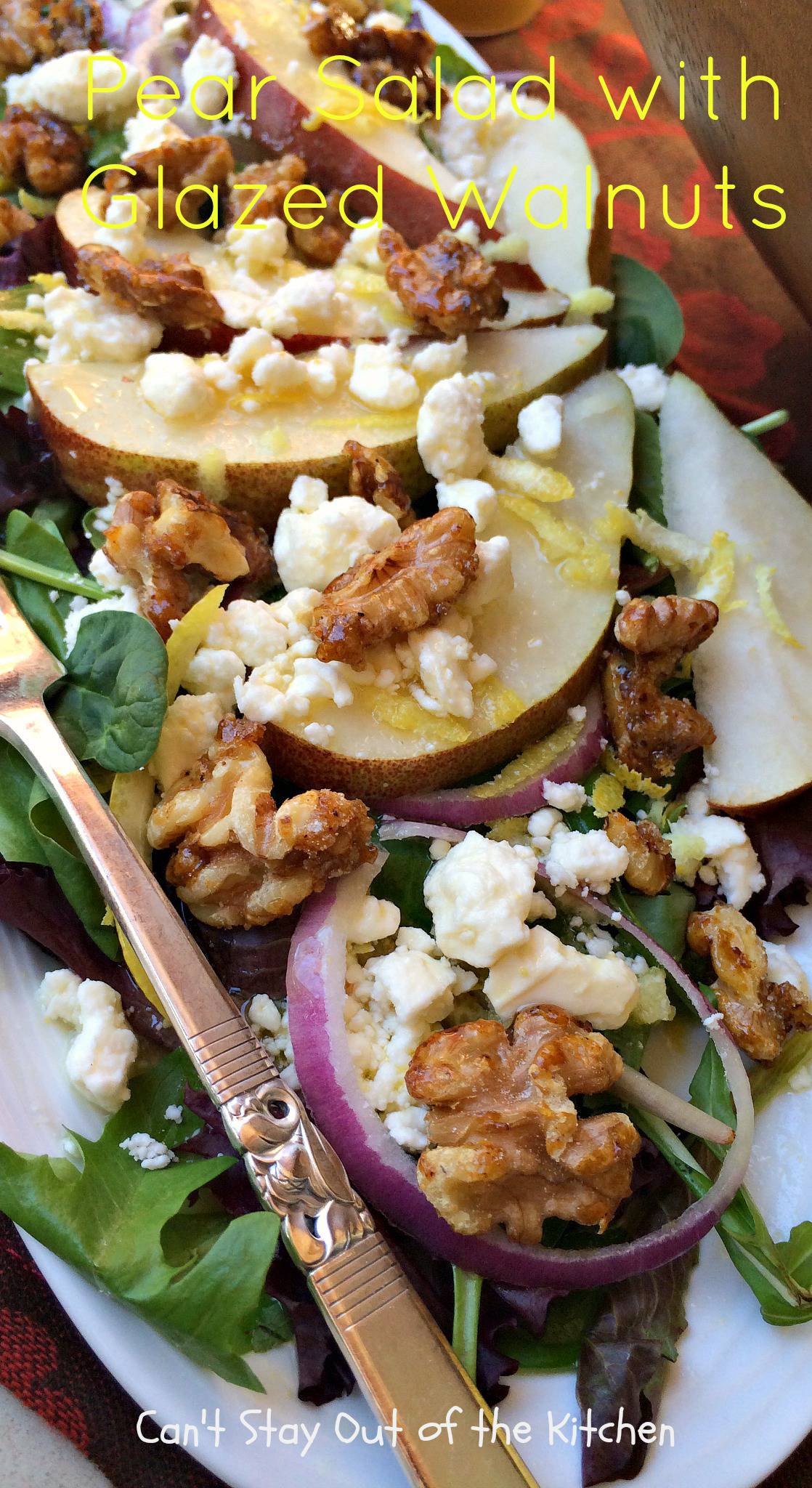 Pear Salad with Glazed Walnuts – IMG_3391 – Can't Stay Out of the Kitchen