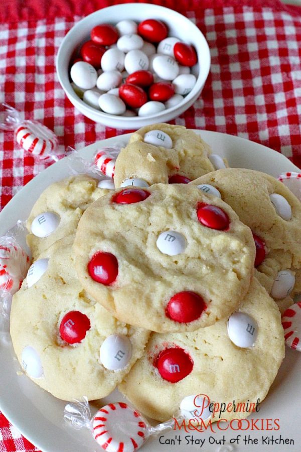 Peppermint M&M Cookies – Can't Stay Out of the Kitchen