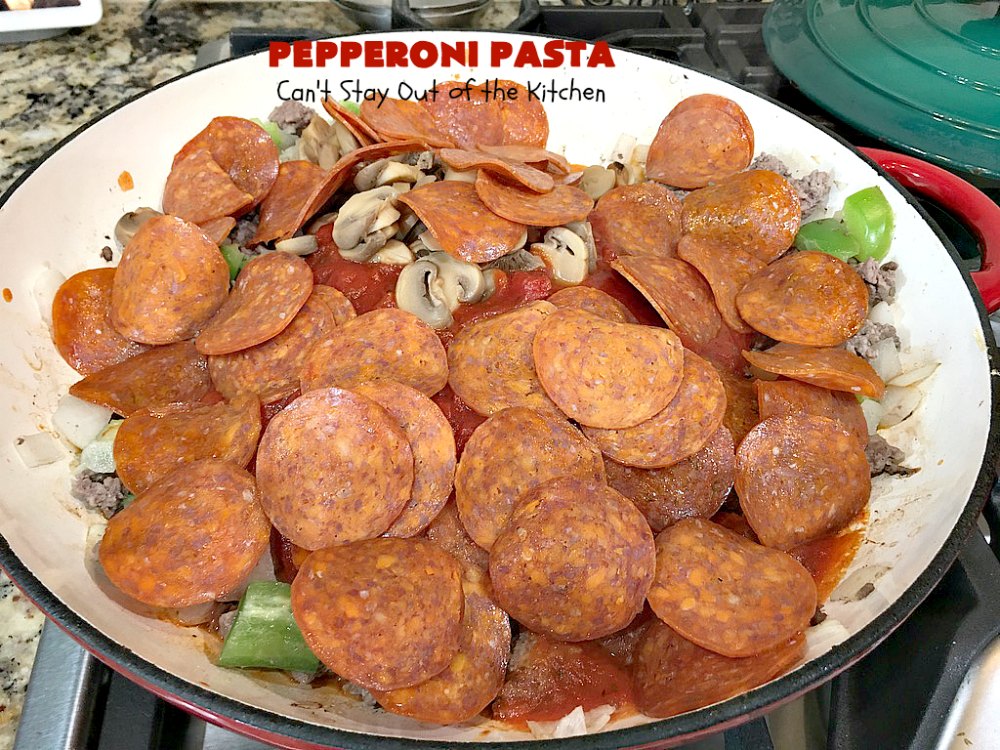 Pepperoni Pasta Can't Stay Out of the Kitchen