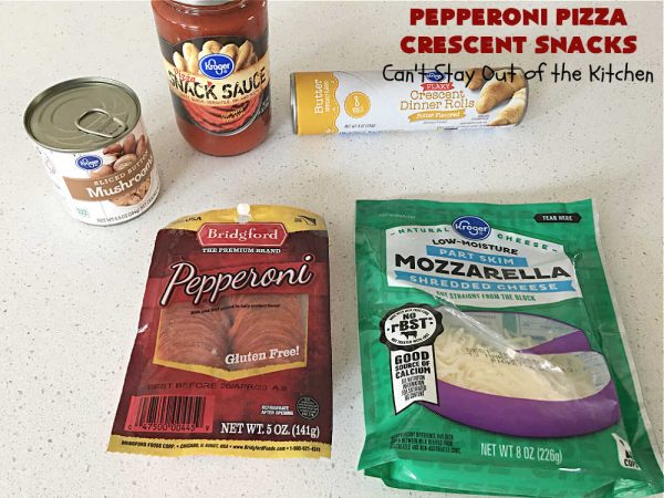 Pepperoni Pizza Crescent Snacks – Can't Stay Out of the Kitchen