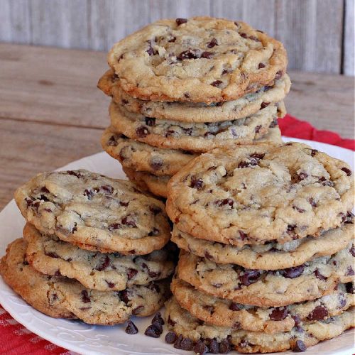Perfect Chocolate Chip Cookies | Can't Stay Out of the Kitchen | These amazing #ChocolateChipCookies have the perfect blend of ingredients. Plus, they're loaded with #ChocolateChips as well as mini #chocolate chips! Every bite will have you drooling. If you're a Chocolate Chip #Cookie addict, you'll want this #recipe! #dessert #tailgating #holiday #HolidayDessert #HolidayBaking #ChristmasCookieExchange #BestChocolateChipCookies #PerfectChocolateChipCookies