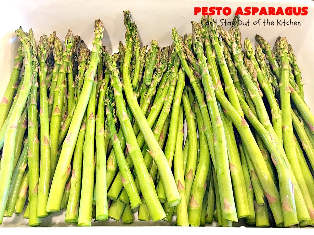 Pesto Asparagus – Can't Stay Out of the Kitchen