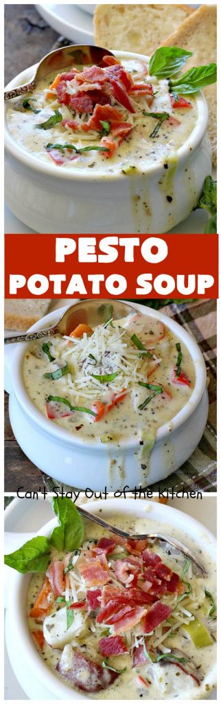 Pesto Potato Soup | Can't Stay Out of the Kitchen