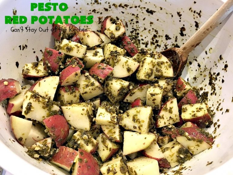 Pesto Red Potatoes – Can't Stay Out of the Kitchen