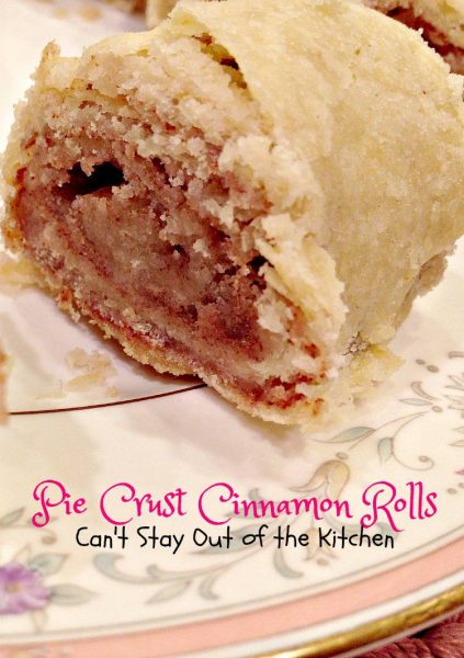 Pie Crust Cinnamon Rolls | Can't Stay Out of the Kitchen | wonderful #homemade #cinnamonrolls made from #piecrust mix! #cinnamon #dessert