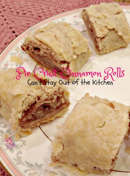 Pie Crust Cinnamon Rolls | Can't Stay Out of the Kitchen | wonderful #homemade #cinnamonrolls made from #piecrust mix! #cinnamon #dessert