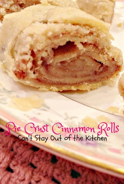 Pie Crust Cinnamon Rolls | Can't Stay Out of the Kitchen | wonderful #homemade #cinnamonrolls made from #piecrust mix! #cinnamon #dessert