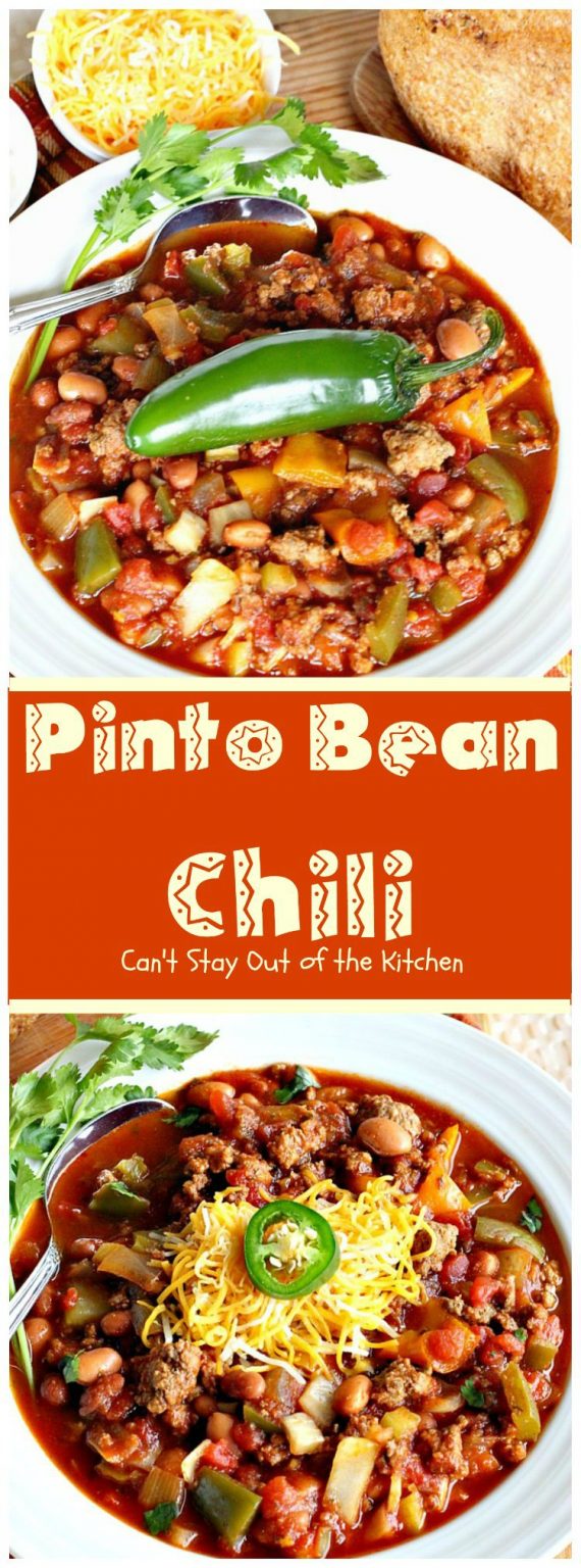 Pinto Bean Chili Can't Stay Out of the Kitchen