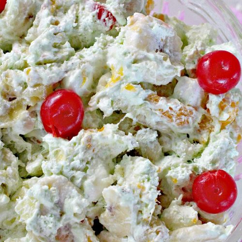 Pistachio Fruit Fluff Salad | Can't Stay Out of the Kitchen