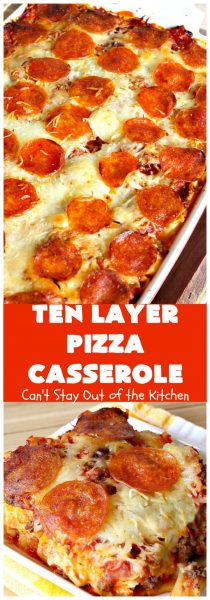 Pizza Casserole – Can't Stay Out of the Kitchen