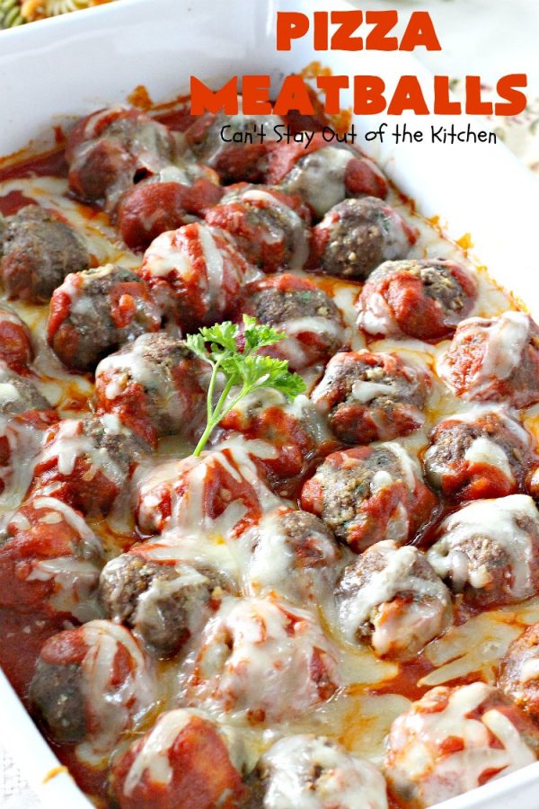 Pizza Meatballs Can't Stay Out of the Kitchen