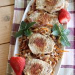 Pork Chops with Caraway Cabbage | Can't Stay Out of the Kitchen | this tasty & delicious #MainDish includes #PorkChops with wonderfully flavored tri-colored #cabbage. It's a great #pork dish to whip up when you're short on time since it's really easy to toss together. #GlutenFree #PorkChopsWithCarawayCabbage