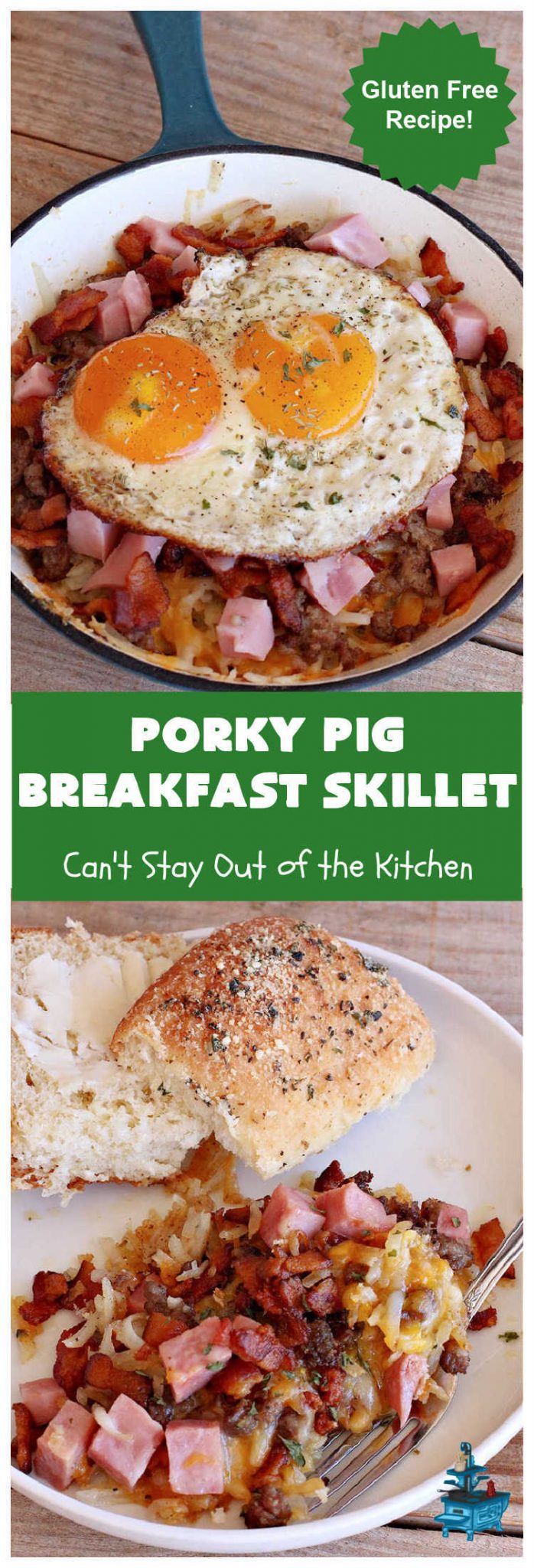 Loaded Porky Pig Breakfast Skillet Catanexus