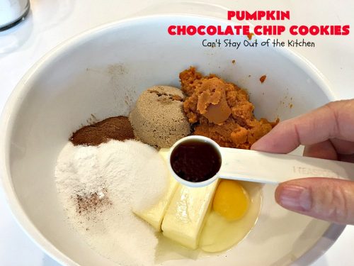 Pumpkin Chocolate Chip Cookies – Can't Stay Out of the Kitchen