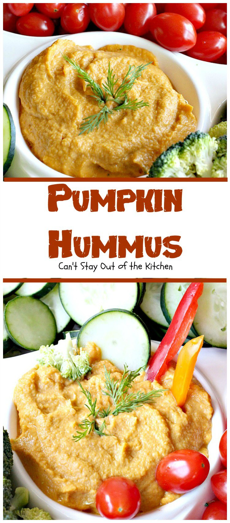 Pumpkin Hummus | Can't Stay Out of the Kitchen