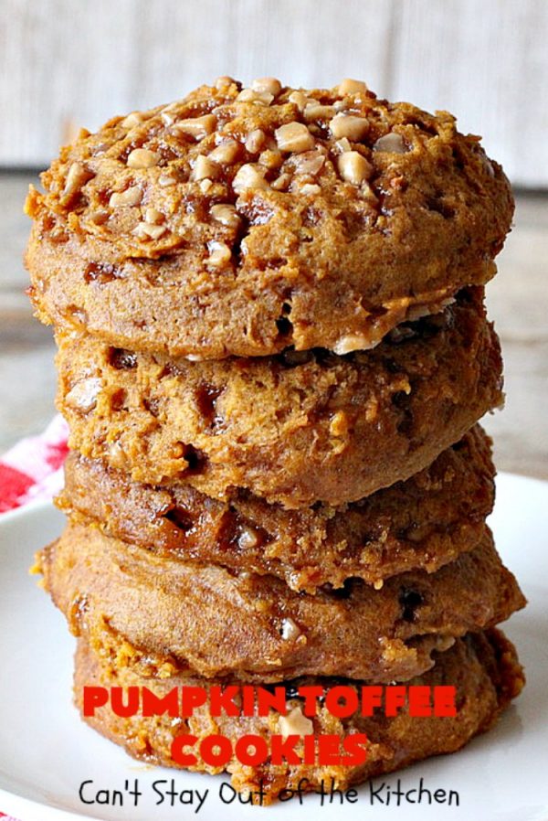 Pumpkin Toffee Cookies Can't Stay Out of the Kitchen