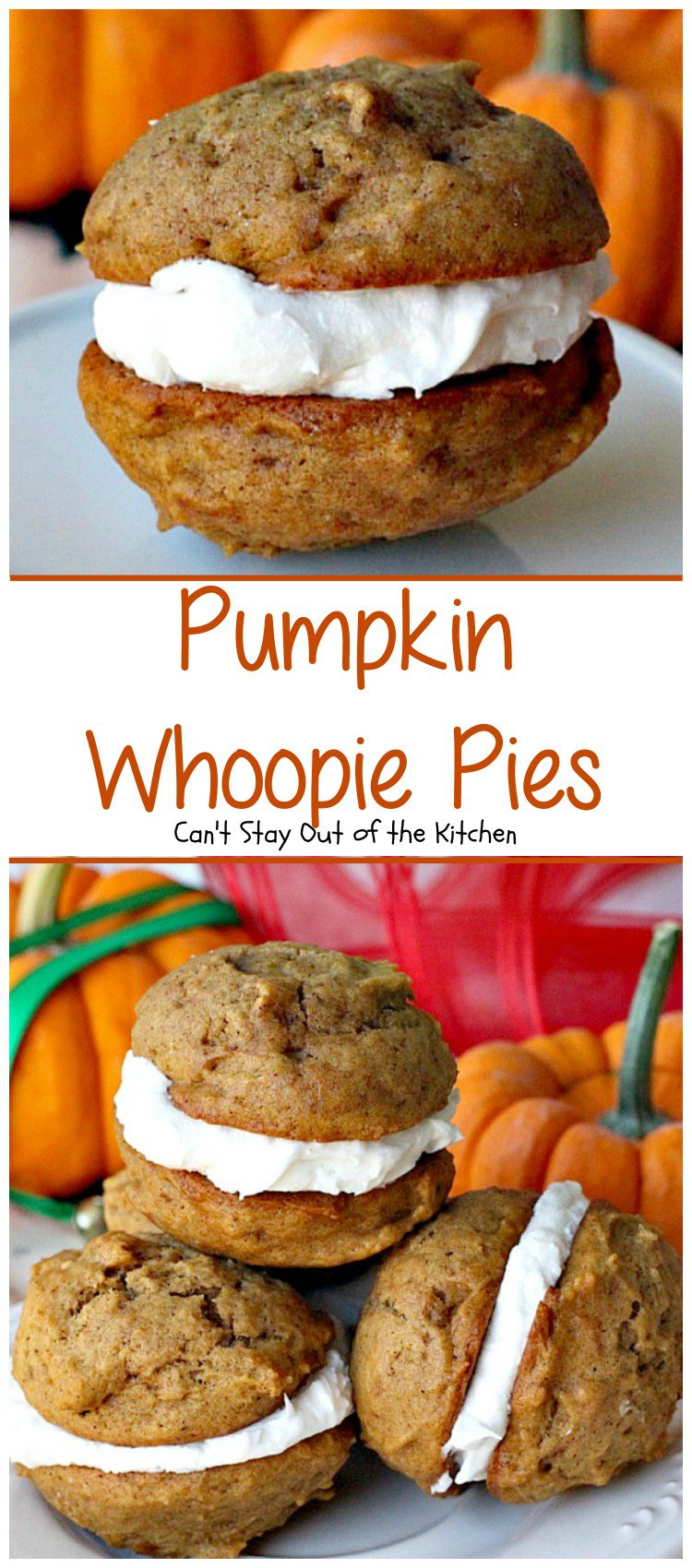 Pumpkin Whoopie Pies | Can't Stay Out of the Ki