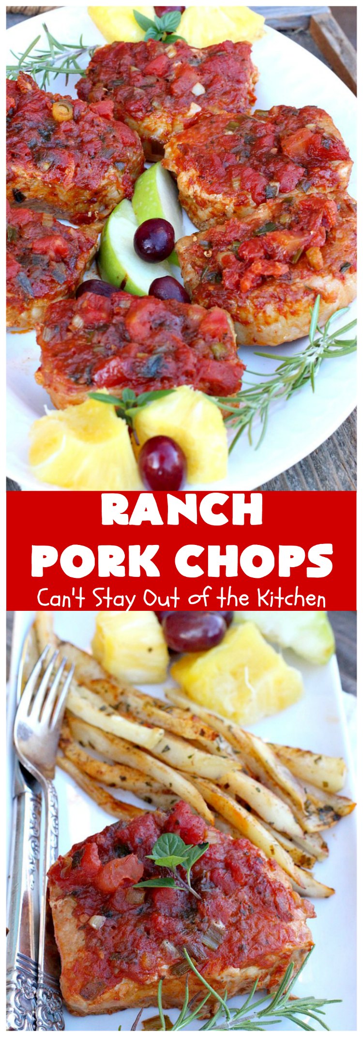 Ranch Pork Chops | Can't Stay Out of the Kitchen