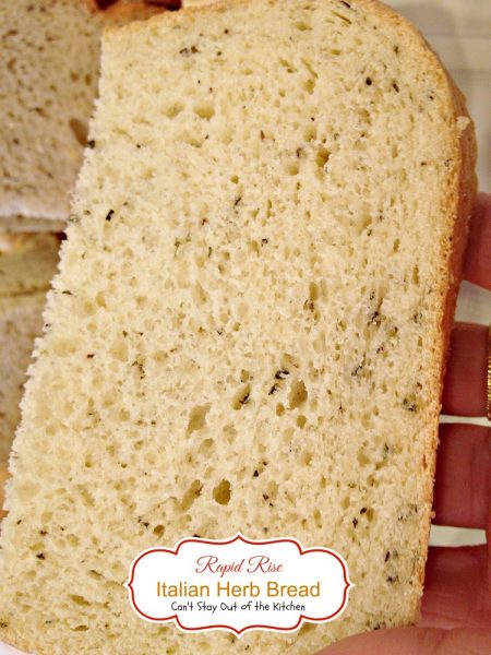 Rapid Rise Italian Herb Bread – Recipe Pix 25 535 – Can't Stay Out of ...