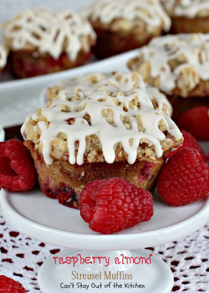 Raspberry Almond Streusel Muffins | Can't Stay Out of the Kitchen | absolutely spectacular #breakfast #muffins filled with #raspberries #almonds and raspberry #Greekyogurt.