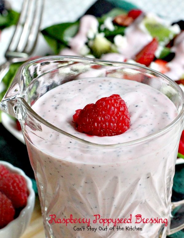 Raspberry Poppyseed Dressing | Can't Stay Out of the Kitchen