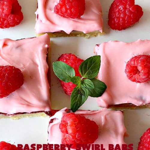 Raspberry Swirl Bars | Can't Stay Out of the Kitchen | these luscious #cookies contain #RaspberryPieFilling & have a #Raspberry #CreamCheese icing. Great #dessert for #holidays or company. #tailgating #RaspberryDessert #RaspberrySwirlBars