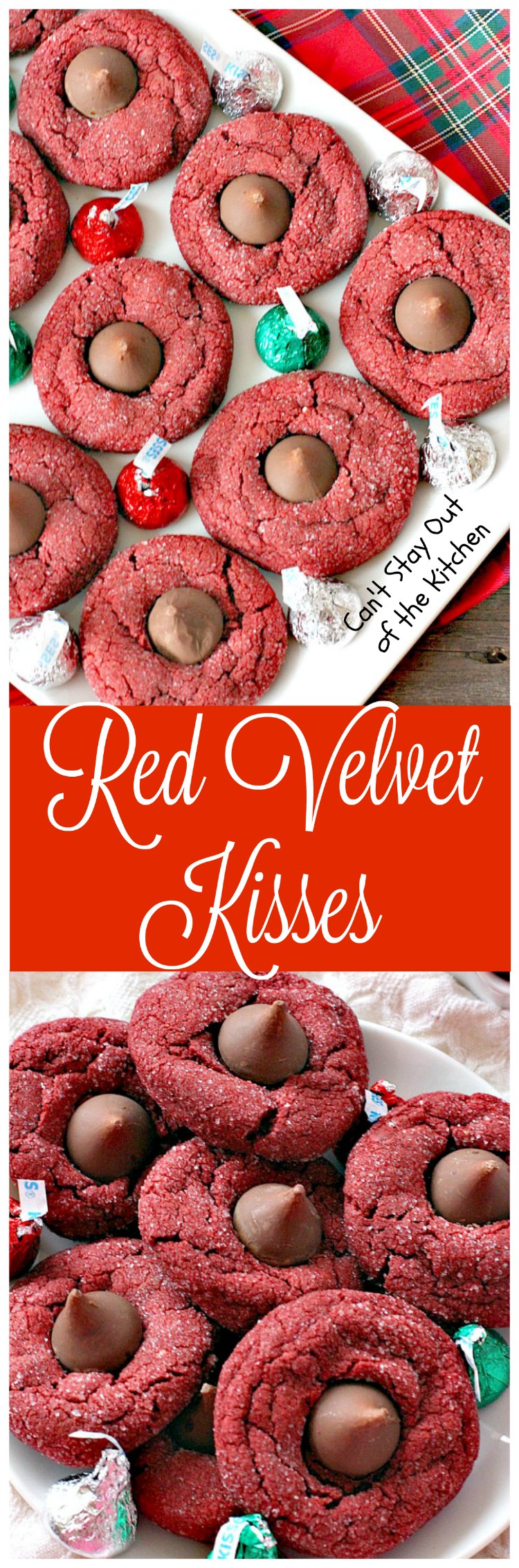 Red Velvet Kisses | Can't Stay Out of the Kitchen