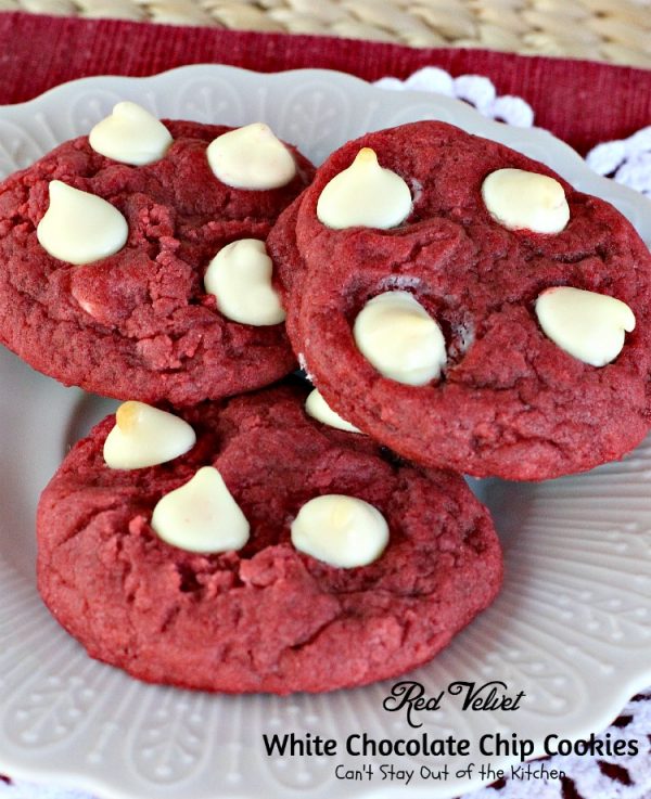 Red Velvet White Chocolate Chip Cookies Can't Stay Out of the Kitchen