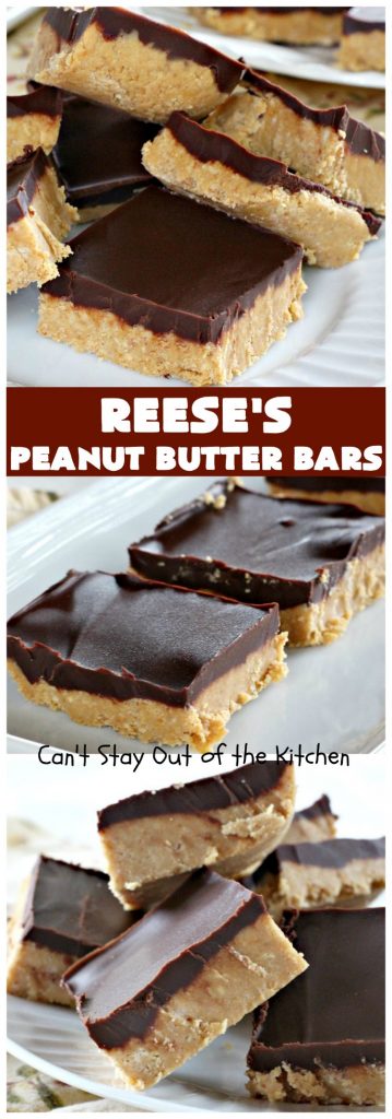 Reese's Peanut Butter Bars | Can't Stay Out of the Kitchen