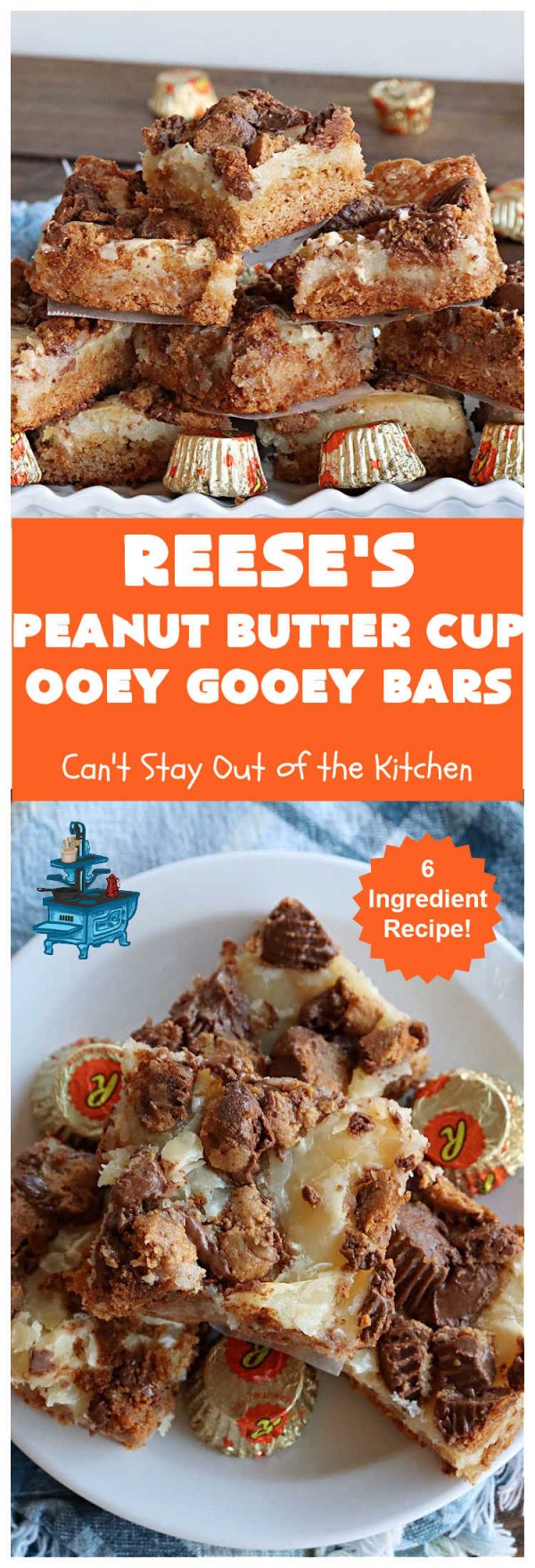 Reese’s Peanut Butter Cup Ooey Gooey Bars Can't Stay Out of the Kitchen