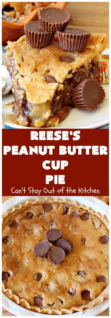 Reese's Peanut Butter Cup Pie | Can't Stay Out of the Kitchen