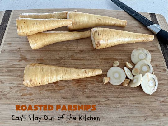 Roasted Parsnips | Can't Stay Out of the Kitchen | Roasting #parsnips is a great way to enjoy this #vegetable. Serve them with #RanchDressing, #BuffaloDip or ketchup. Excellent on any dinner menu or for #tailgating parties. Serve them just like you would #FrenchFries! These include #ParmesanCheese sprinkled over top. #RoastedParsnips #GlutenFree #healthy #LowCalorie