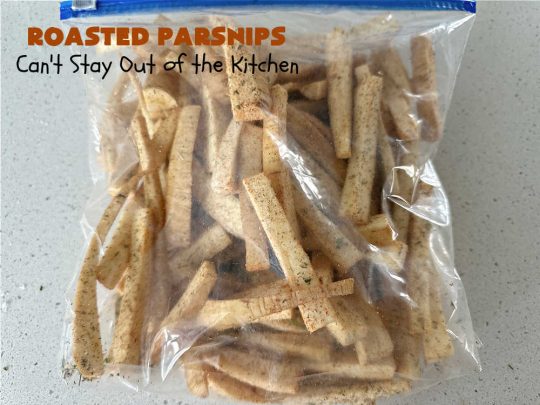 Roasted Parsnips | Can't Stay Out of the Kitchen | Roasting #parsnips is a great way to enjoy this #vegetable. Serve them with #RanchDressing, #BuffaloDip or ketchup. Excellent on any dinner menu or for #tailgating parties. Serve them just like you would #FrenchFries! These include #ParmesanCheese sprinkled over top. #RoastedParsnips #GlutenFree #healthy #LowCalorie