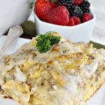 Sausage and Gravy Breakfast Casserole | Can't Stay Out of the Kitchen