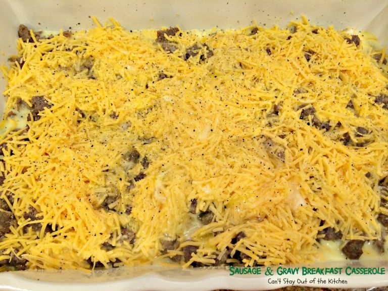 Sausage and Gravy Breakfast Casserole Can't Stay Out of the Kitchen