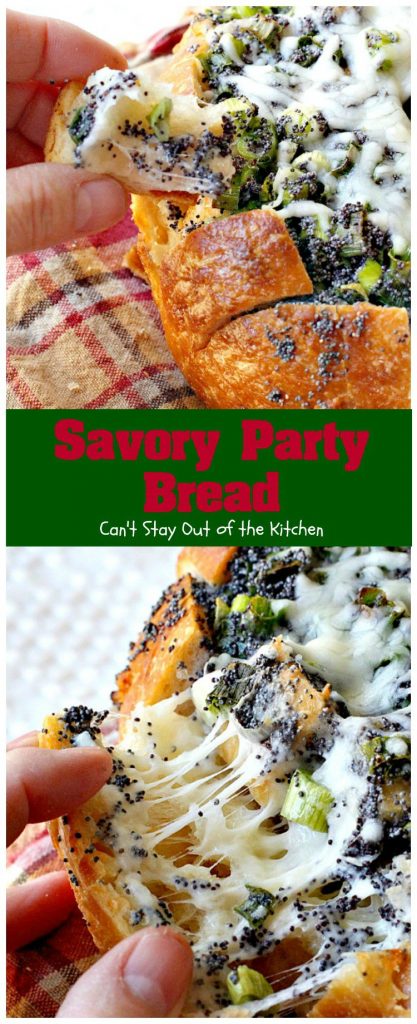 Savory Party Bread | Can't Stay Out of the Kitchen