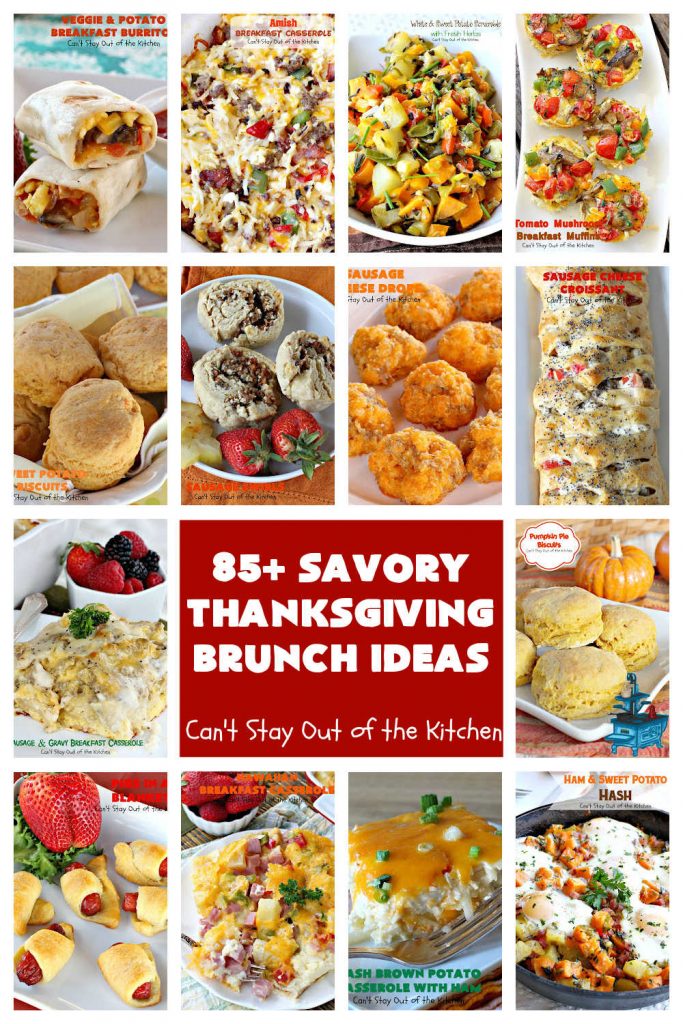 Savory Thanksgiving Breakfast Ideas | Can't Stay Out of the Kitchen | Over 85 #breakfast #recipes including #biscuits, #rolls, specialty #breads, #BreakfastCasseroles #BreakfastMuffins #BreakfastSkillets #BreakfastBurritos, #potatoes, #pork #SweetPotatoes #sausage #bacon #ham & #cornbread. #brunch #Thanksgiving #ThanksgivingBreakfast #Christmas #ChristmasBreakfast #SavoryThanksgivingBrunchIdeas