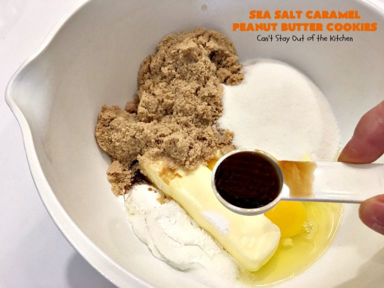 Sea Salt Caramel Peanut Butter Cookies Can't Stay Out of the Kitchen