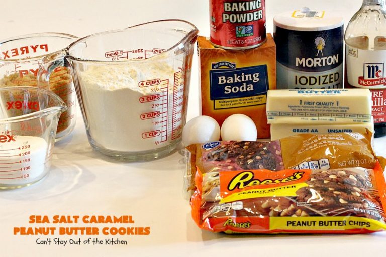 Sea Salt Caramel Peanut Butter Cookies Can't Stay Out of the Kitchen