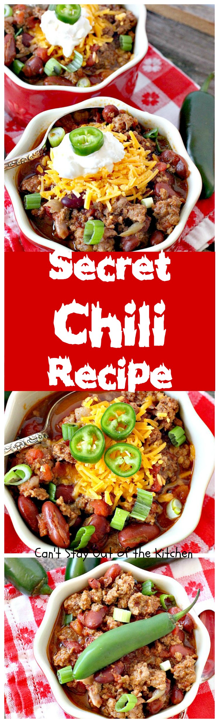 Secret Chili Recipe | Can't Stay Out of the KitchenSecret Chili Recipe | Can't Stay Out of the Kitchen