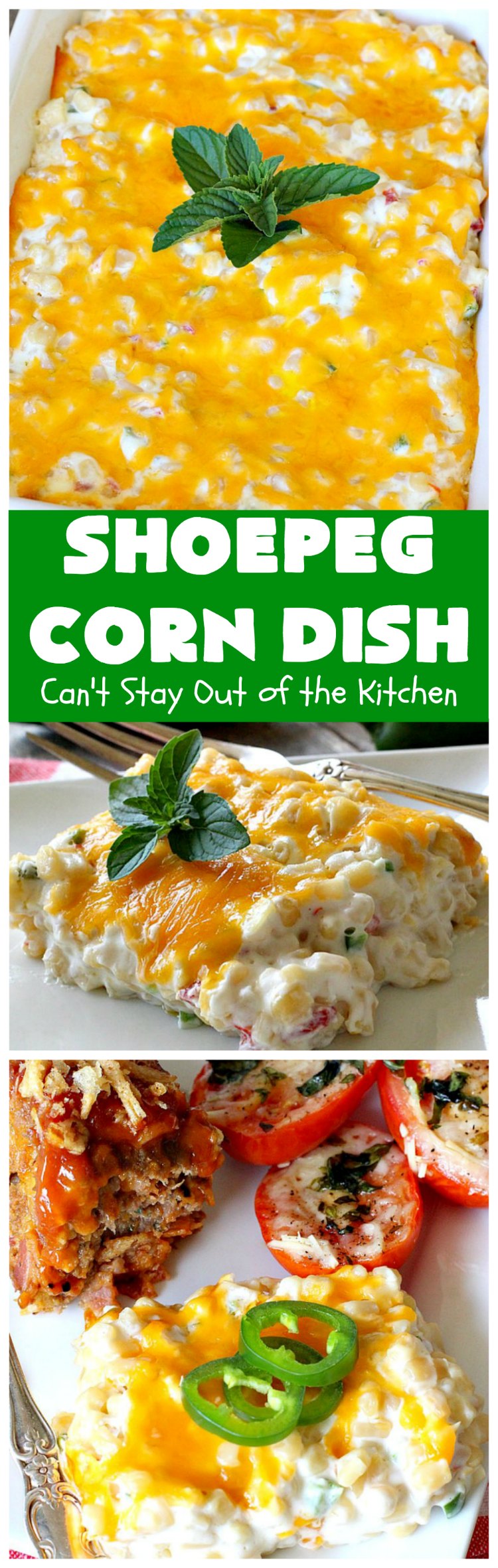 Shoepeg Corn Dish | Can't Stay Out of the Kitchen | this fabulous #sidedish includes both #creamcheese & #cheddar. It's spiced up with #pimientos & #jalapenos. This is a terrific #casserole for company & #holiday dinners. #glutenfree #corn #corncasserole