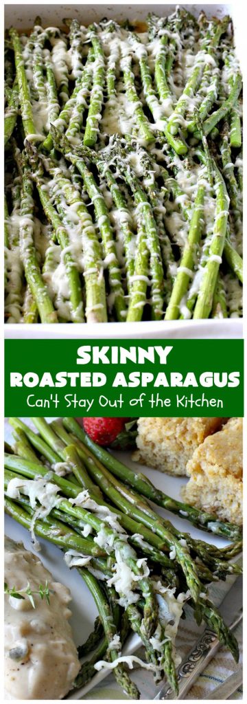 Skinny Roasted Asparagus | Can't Stay Out of the Kitchen